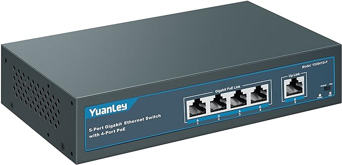 YuanLey 5 Port Gigabit PoE Switch by YuanLey