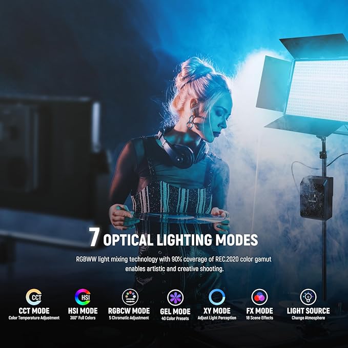 NEEWER 105W RGB LED Panel Video Light Kit - Image 5