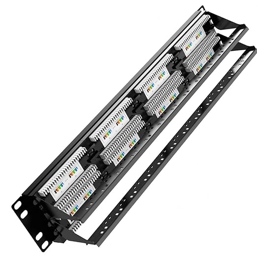 AMPCOM Premium Series CAT5/5e 48 Ports Patch Panel, Rack Mount - Image 6