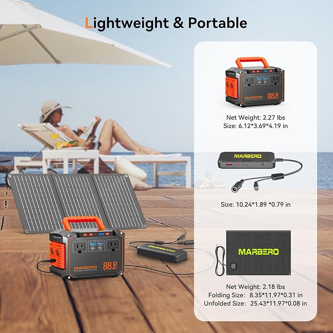MARBERO 88.8Wh Portable Power Station - Image 2