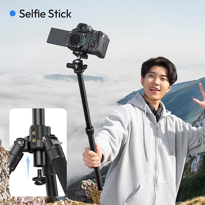 ULANZI TT53 Camera Tripod, 70.8” Travel Tripod - Image 9
