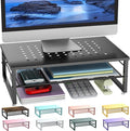 gianotter Desk Organizers and Accessories, 2-Tier Metal Monitor Stand Riser by gianotter