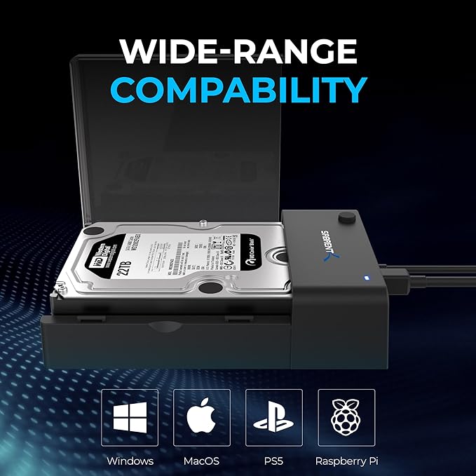 SABRENT USB 3.0 to SATA External Hard Drive Lay-Flat Docking Station - Image 8