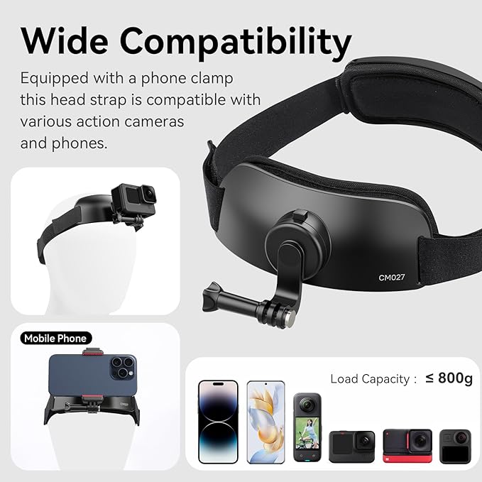 ULANZI CM027 Phone Head Strap Mount Support Vertical Shots - Image 3