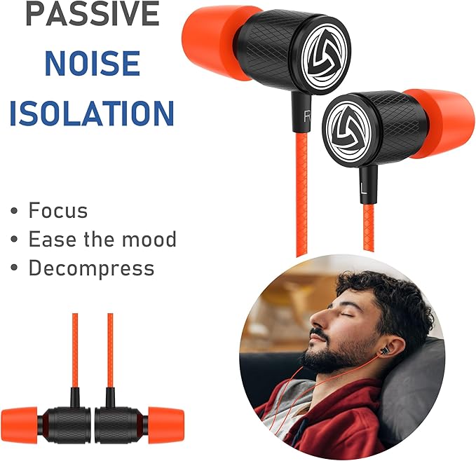 LUDOS Ultra Wired Earbuds in-Ear Headphones, 5 Years Warranty, Earphones - Image 5