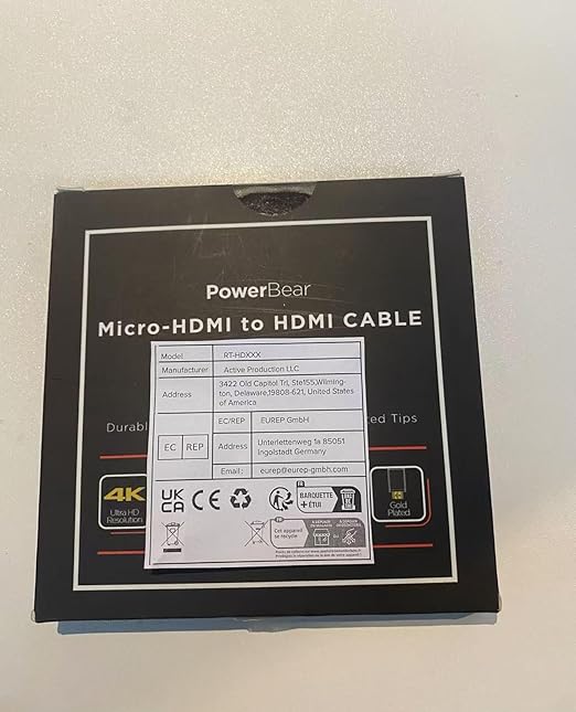 PowerBear 4K HDMI Cable 10 ft High Speed, Braided Nylon & Gold Connectors - Image 8
