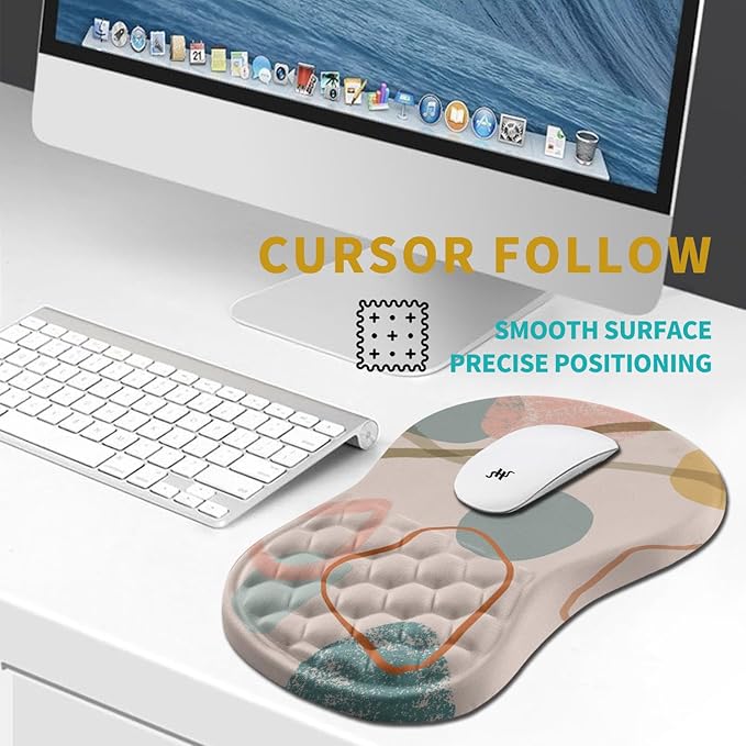 Hokafenle Ergonomic Mouse Pad Wrist Support, Wrist Rest Mousepad - Image 6