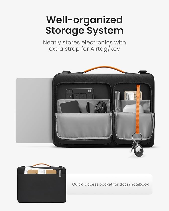 tomtoc 360° Protective Laptop Shoulder Bag - Image 3