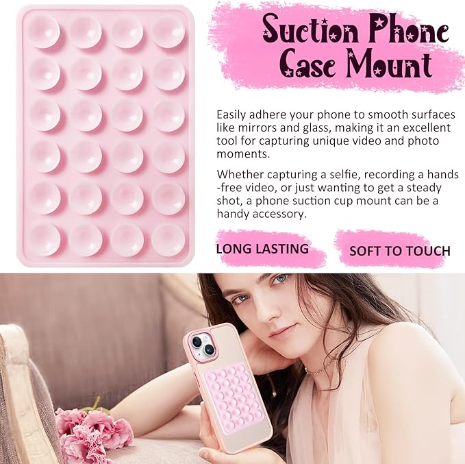 Silicone Suction Phone Case Mount, Silicon Adhesive Phone Accessory - Image 2