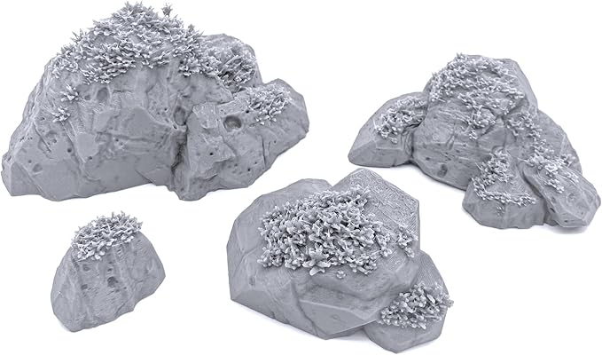 Swamp Scatter Rocks by Printable Scenery, 3D Printed Tabletop RPG Scenery and by EnderToys