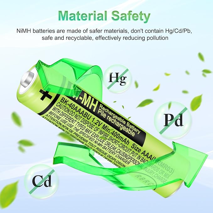 8 Pack BK-40AAABU Ni-MH AAA Rechargeable Battery - Image 9