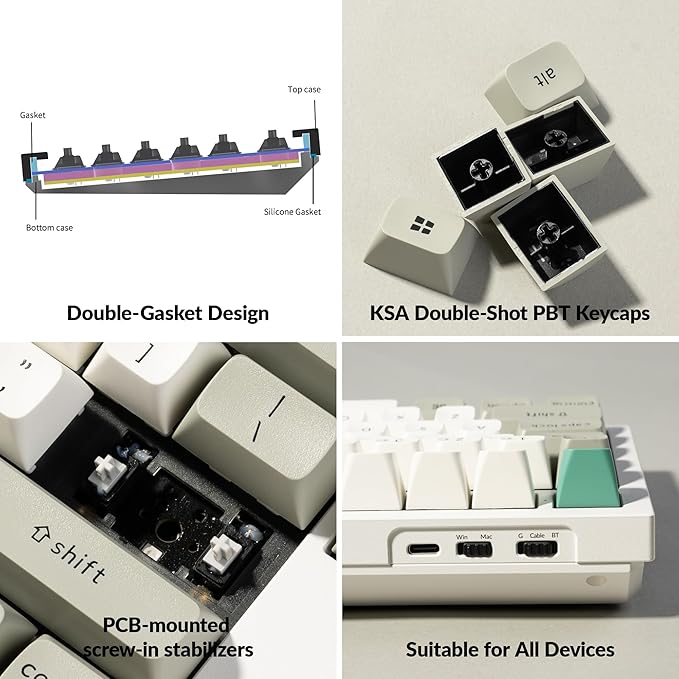 Keychron Q6 Max QMK/VIA Bluetooth Wireless /2.4 GHz/USB-C Wired Custom - Image 7