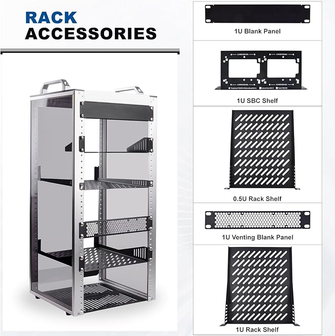 GeeekPi 12U Server Cabinet, 10 inch Server Rack - Image 5