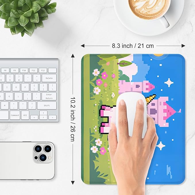 ITNRSIIET Mouse Pad Non-Slip Rubber Base Smooth Surface Stitched Edges - Image 3
