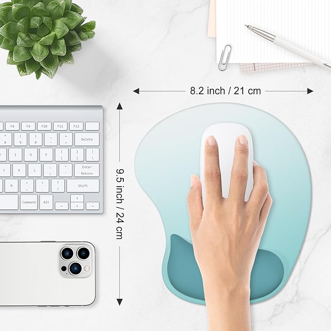 ITNRSIIET Ergonomic Mouse Pad, Cushioned Gel Wrist Rest, Non-Slip Base - Image 6