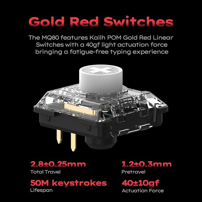 IQUNIX MQ80 Low Profile Mechanical Keyboard - Image 5