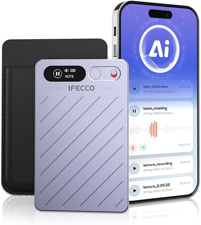 IFECCO AI Voice Recorder by I+love+e+iFecco