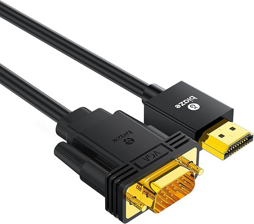 10ft HDMI to VGA Cable – 1080P HD Video Converter Cord by biaze