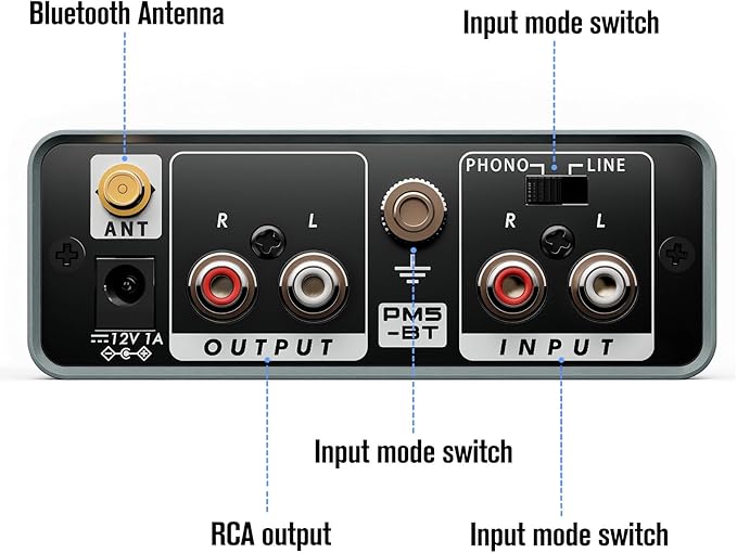 Bluetooth Phono Turntable Preamp, Phonograph Preamplifier - Image 2