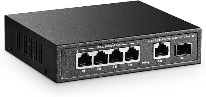 YuLinca 6 Port Mini Gigabit PoE Switch by YuLinca