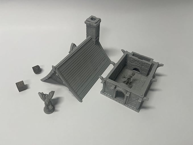 Medieval Miniature Building Terrain Set Compatible - Image 9