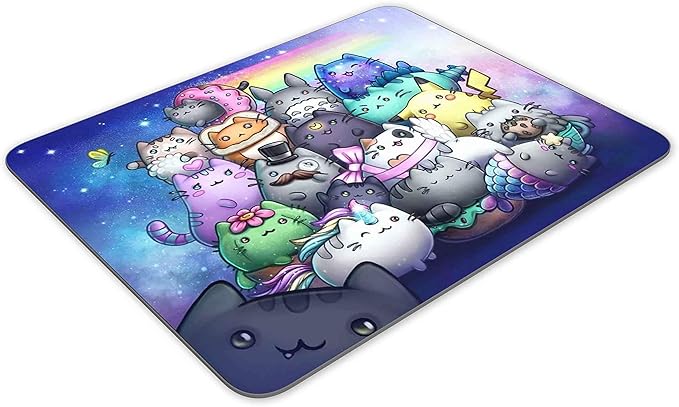 Cute Watercolor Animals Gaming Mouse Pad， Rectangle Mouse Pad Size - Image 2