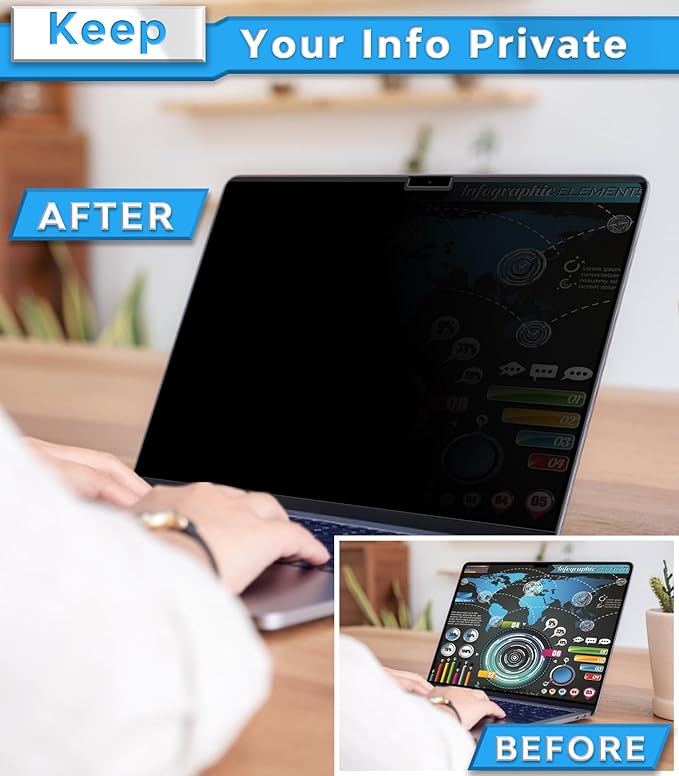 PYS Magnetic Privacy Screen for MacBook Air 15.3 Inch - Image 6