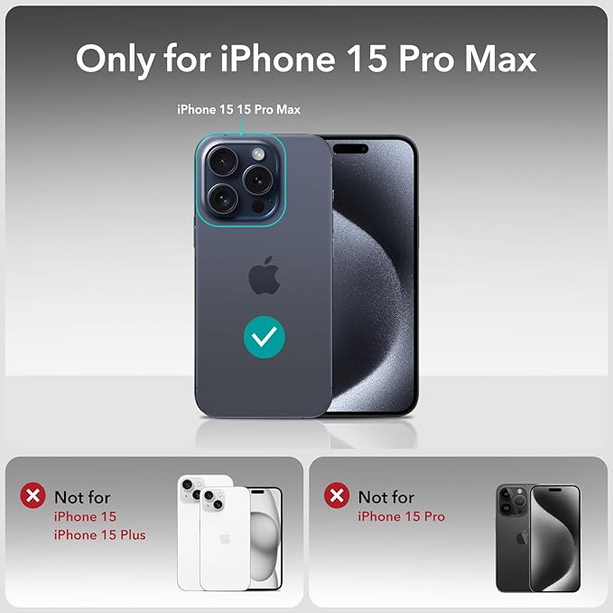 ESR 3 Pack for iPhone 15 Pro Max Screen Protector, Full Coverage Tempered Glass - Image 9