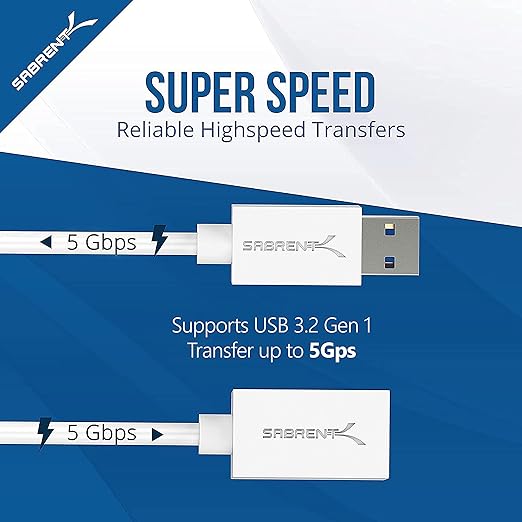SABRENT 22AWG USB 3.0 Extension Cable A Male to A Female 6 Feet - Image 4