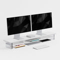 Dual‑Tier Monitor Stand for Modern Desk Setup – Minimalist Wooden and Metal by FENSULN
