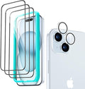 ESR 3+1 Pack for iPhone 15 Screen Protector, 3 Tempered-Glass Screen Protector by ESR