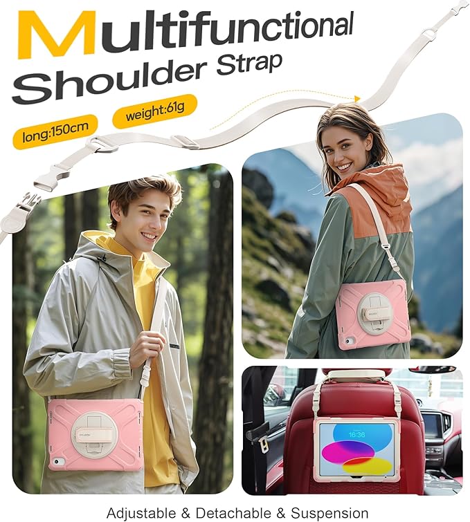 BRAECN for iPad 11th/10th Generation case 11/10.9 inch 2025/2022 Heavy Duty - Image 7
