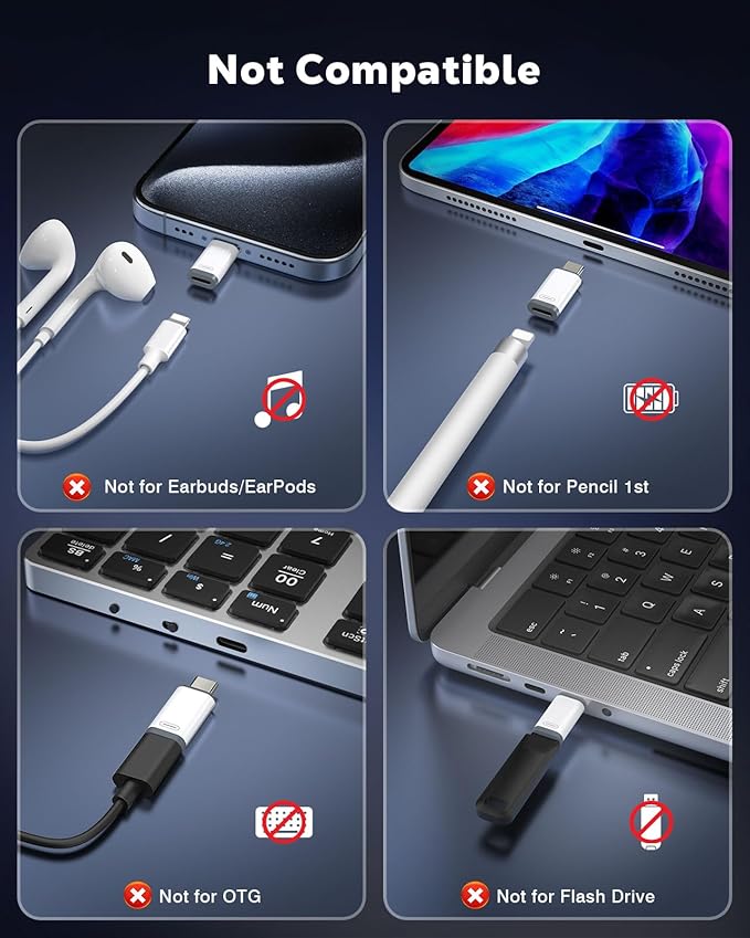 MoKo 2 Pack Lightning to USB C Adapter - Image 2