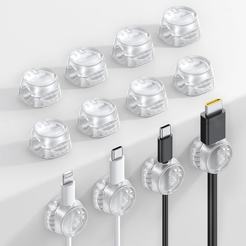 12Pack Cord Organizer Spring Cable Holder Clips by Lamicall