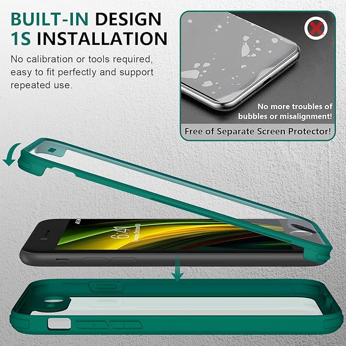 Miracase for iPhone SE Phone Case 3rd/2nd Generation 2022 2020 Full-Body - Image 4