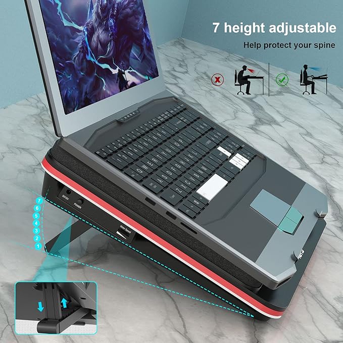 GT500 Powerful Turbo-Fan Laptop Cooling Pad - Image 5