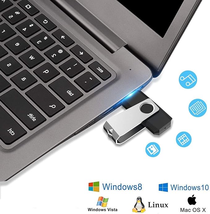 Aiibe 8GB Flash Drive 10 Pack 8GB USB Flash Drives Thumb Drive Bulk USB 2.0 - Image 2