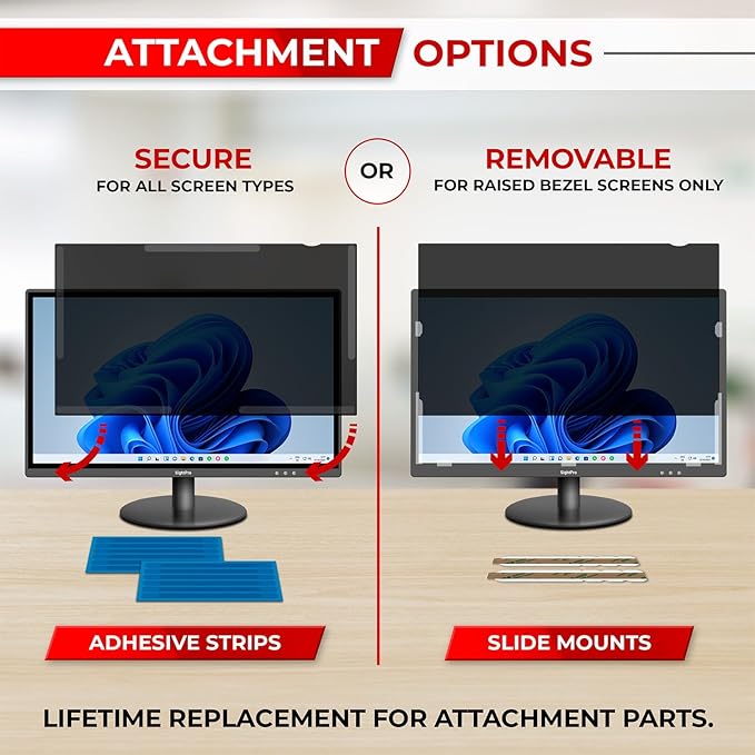 27 Inch 16:9 Computer Privacy Screen Filter - Image 4