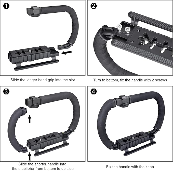 3-Shoe DSLR/Mirrorless/Action Camera Camcorder Phone Stabilizer Expansion Cage - Image 8