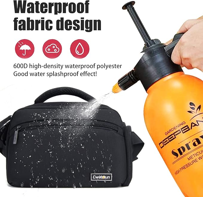 Cwatcun Waist Camera Case DSLR SLR Bag Sling Shoulder Camera Bag Water - Image 7