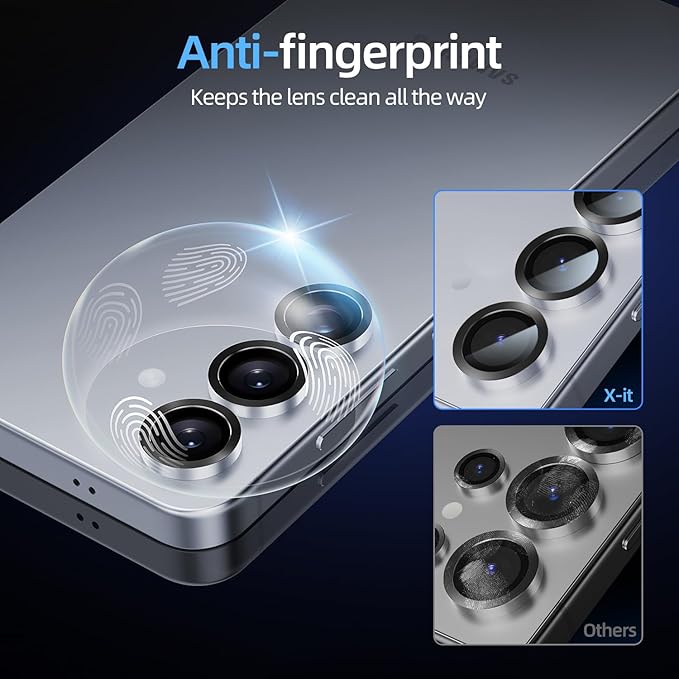 X-it Camera Lens Protector for Samsung S25, 9H Tempered Glass, Independent - Image 6