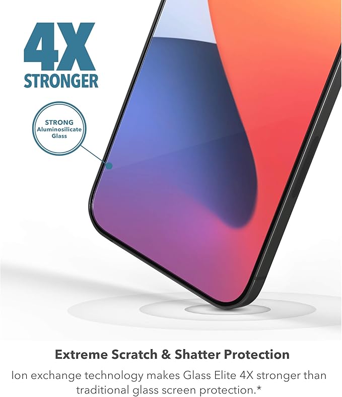 ZAGG InvisibleShield Glass Elite VisionGuard+ Anti-Microbial Screen Protector - Image 2