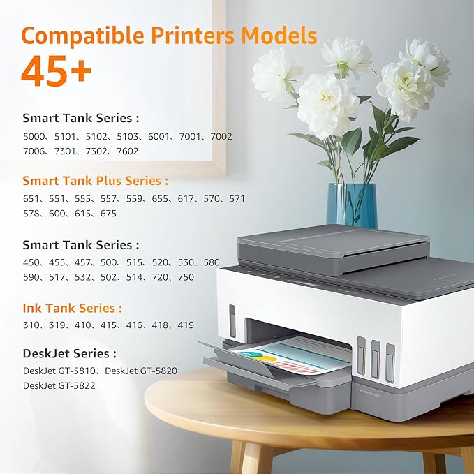 Jeoskarky Compatible for HP 31xl Color HP 32xl Black Ink Bottle for HP Smart - Image 3