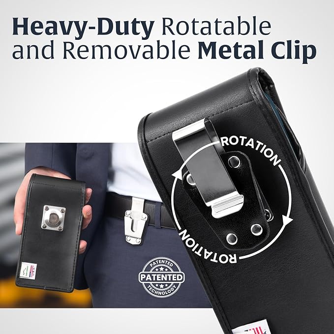 Turtleback Belt Clip for iPhone 16 Pro, 15 pro 14 Pro 13 Pro -Large- Fits - Image 6