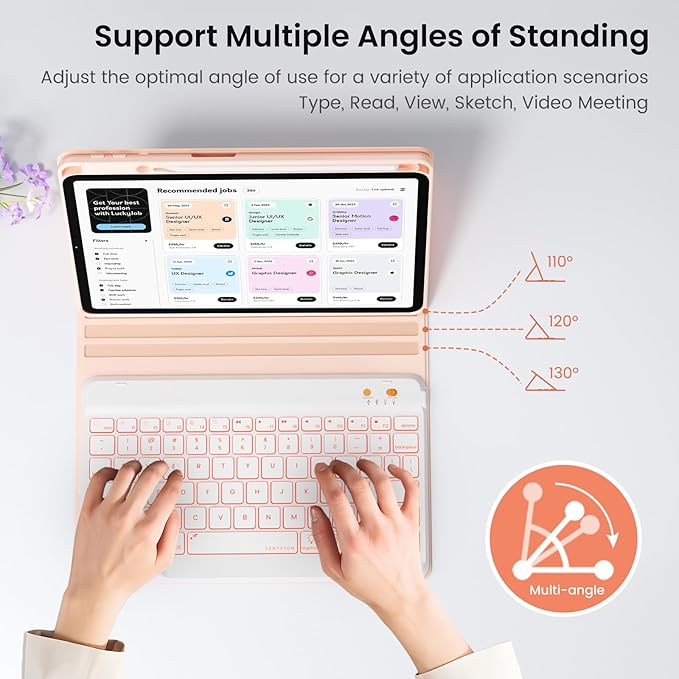 Keyboard and Case for iPad 7th/8th/9th Generation 10.2-inch 2018/2020/2021 - Image 5