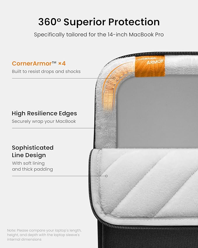 tomtoc 360 Protective Laptop Sleeve Set - Image 5