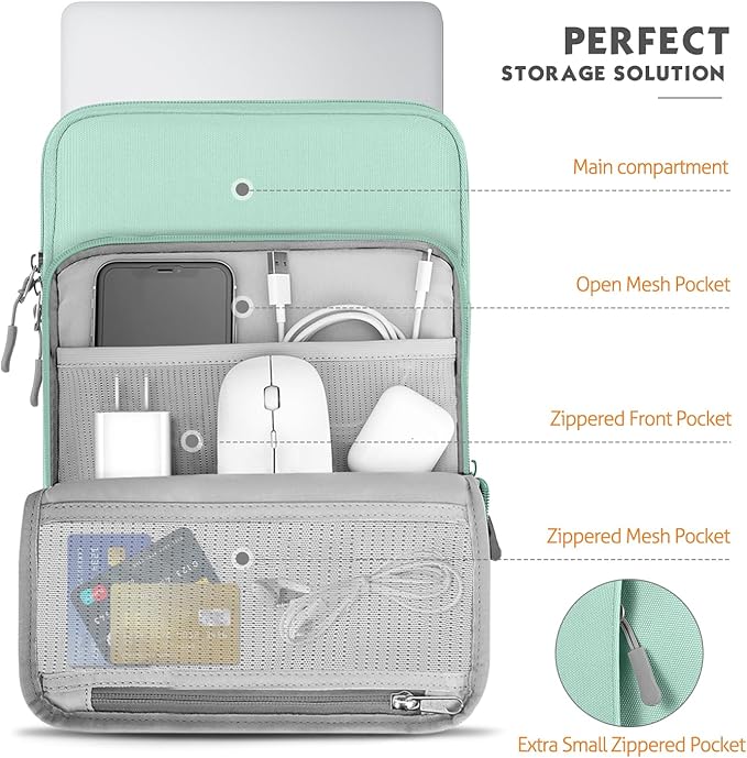 MoKo Laptop Sleeve Bag for 13.3-14 Inch, Notebook Carrying Case - Image 6