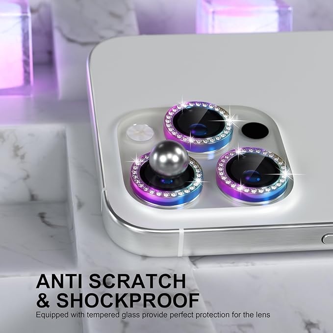 Choiche Compatible for iPhone 16 Pro/iPhone 16 Pro Max Camera Lens Protector - Image 3
