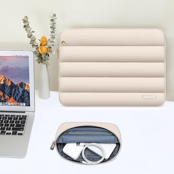 MOSISO 13.3 inch Laptop Case, 13-13.3 inch Puffy Laptop Sleeve Compatible - Image 5