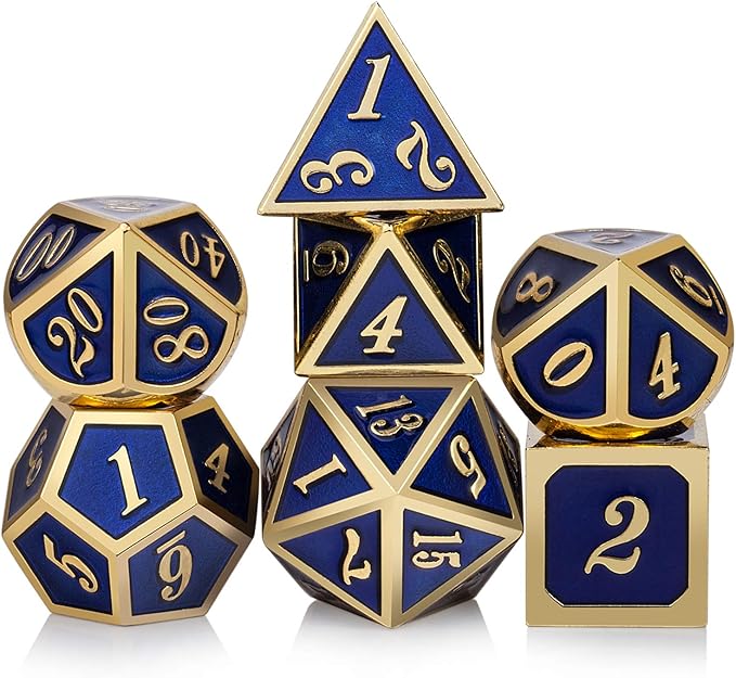 DnDnD Heavy Polyhedral Metal Dice Set by DNDND